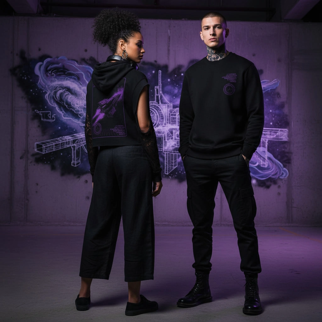 Quantum crew, black — alternate view