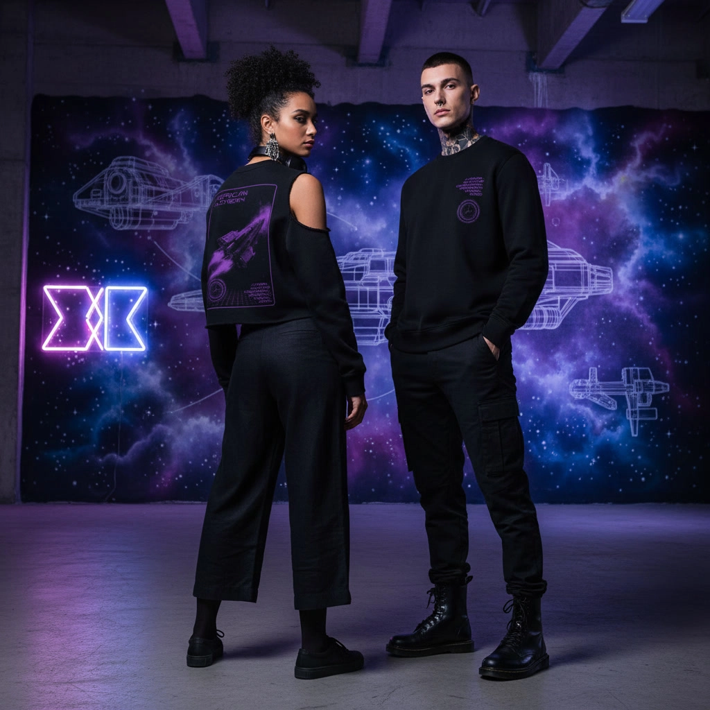 Quantum crew, black — alternate view